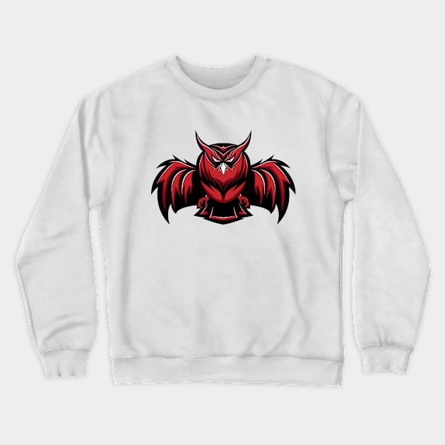 Mighty Owl Crewneck Sweatshirt by ahmadsyabani